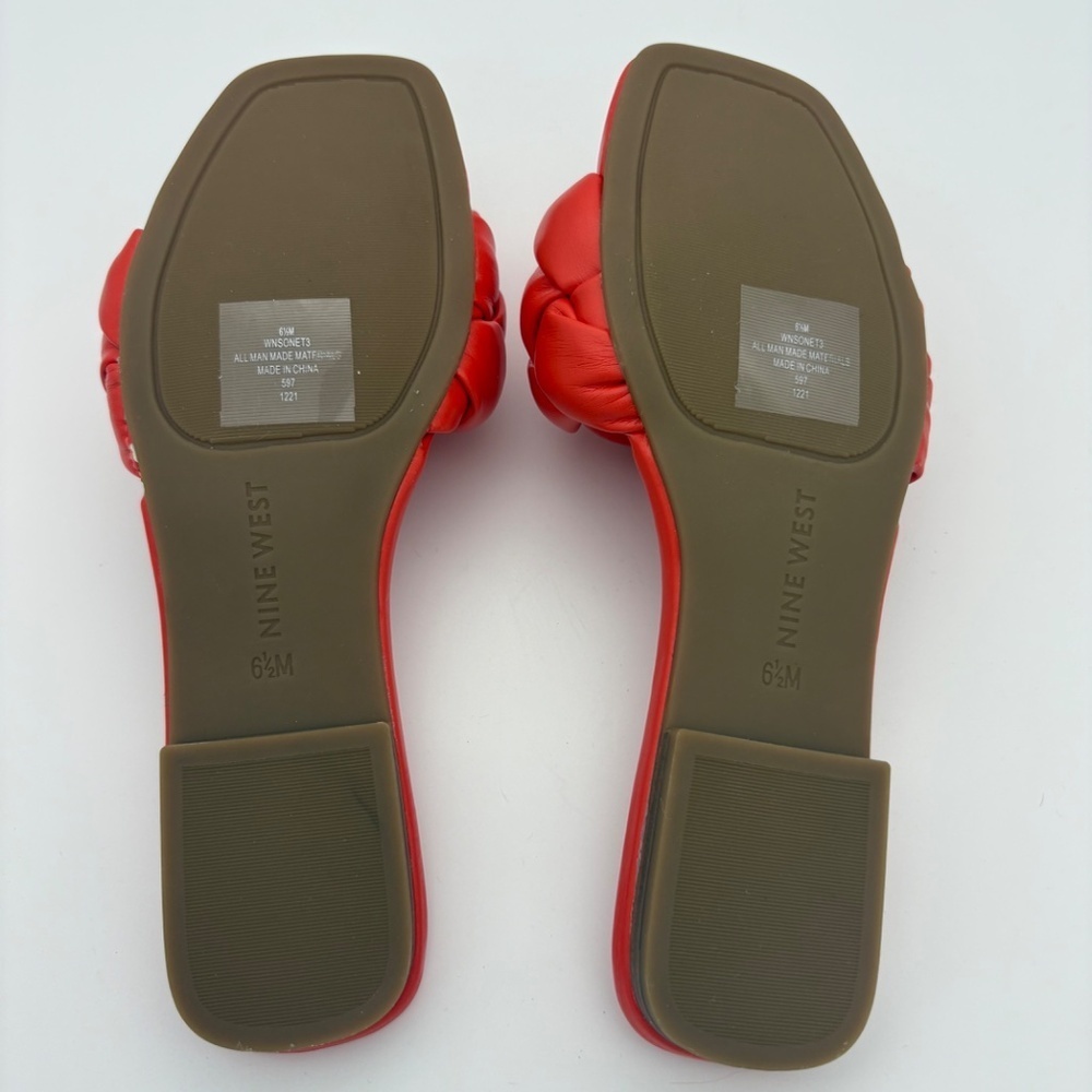 NIB Nine West Orange Sonet3 Sandals; Size 6.5 - Picture 8 of 12